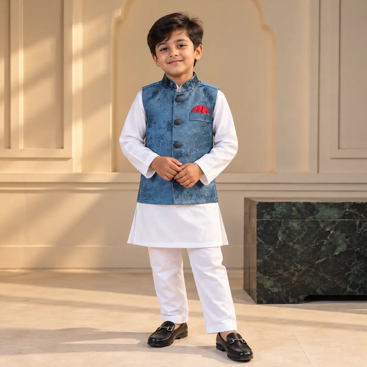 Traditional Kids Panjabi Koti Full Set